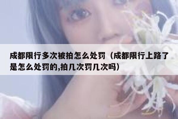 成都限行多次被拍怎么处罚（成都限行上路了是怎么处罚的,拍几次罚几次吗） 第1张