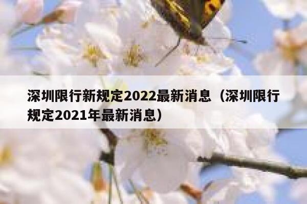 深圳限行新规定2022最新消息（深圳限行规定2021年最新消息） 第1张
