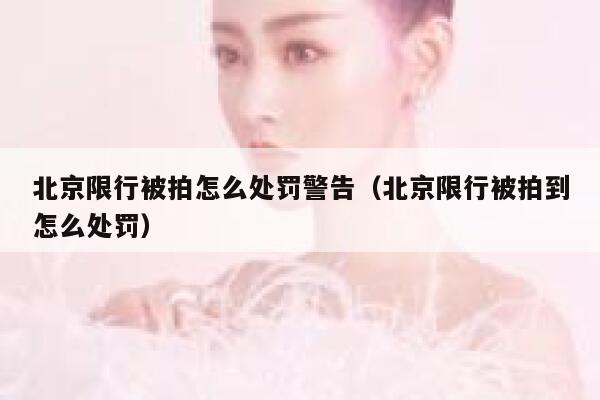 北京限行被拍怎么处罚警告（北京限行被拍到怎么处罚） 第1张
