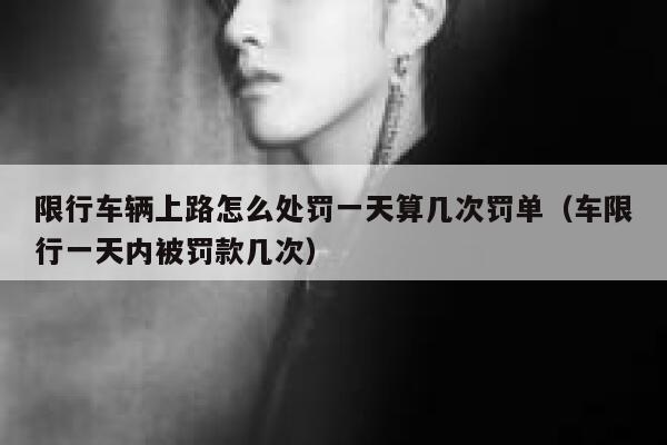 限行车辆上路怎么处罚一天算几次罚单（车限行一天内被罚款几次） 第1张