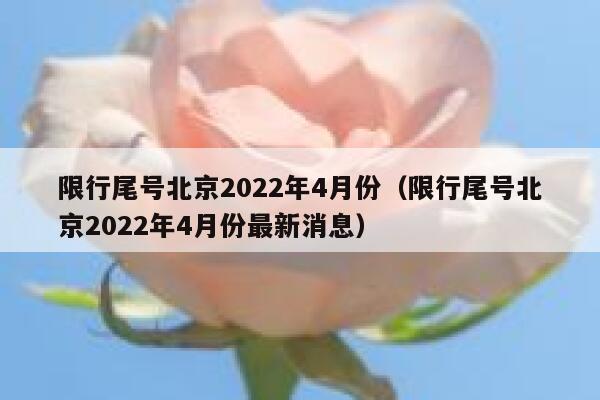 限行尾号北京2022年4月份（限行尾号北京2022年4月份最新消息） 第1张