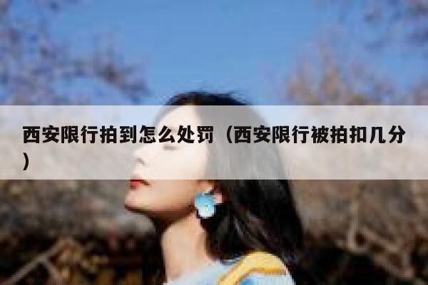 西安限行拍到怎么处罚（西安限行被拍扣几分） 第1张