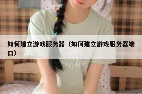 如何建立游戏服务器（如何建立游戏服务器端口） 第1张
