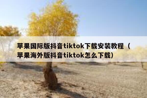 苹果国际版抖音tiktok下载安装教程（苹果海外版抖音tiktok怎么下载） 第1张