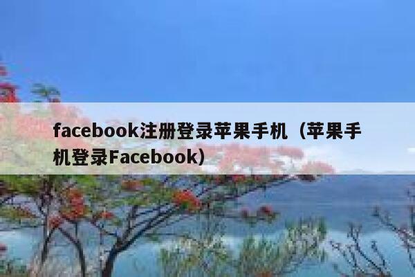 facebook注册登录苹果手机(苹果手机登录Facebook) 第1张 facebook注册登录苹果手机(苹果手机登录Facebook) 第1张