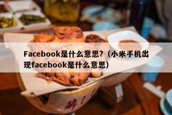 Facebook是什么意思?(小米手机出现facebook是什么意思) 第1张 Facebook是什么意思?(小米手机出现facebook是什么意思) 第1张