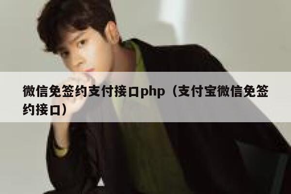 微信免签约支付接口php（支付宝微信免签约接口） 第1张