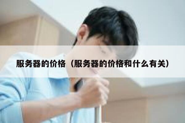 服务器的价格（服务器的价格和什么有关） 第1张