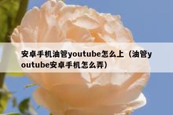安卓手机油管youtube怎么上（油管youtube安卓手机怎么弄） 第1张