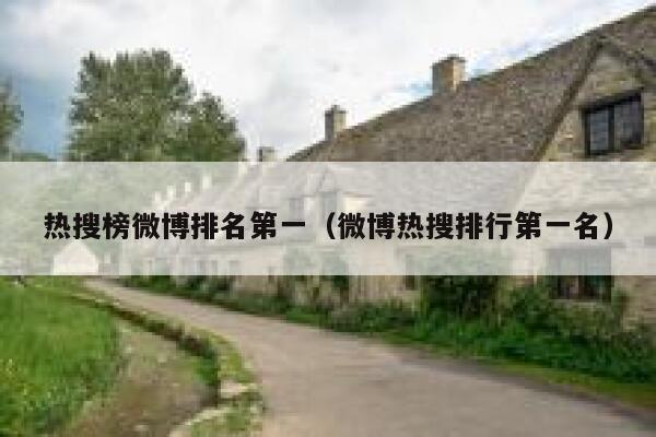 热搜榜微博排名第一（微博热搜排行第一名） 第1张