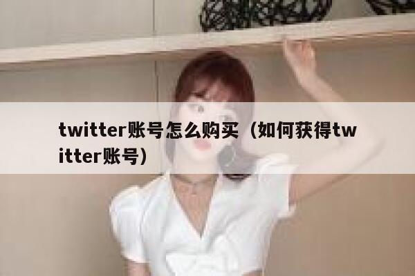 twitter账号怎么购买（如何获得twitter账号） 第1张