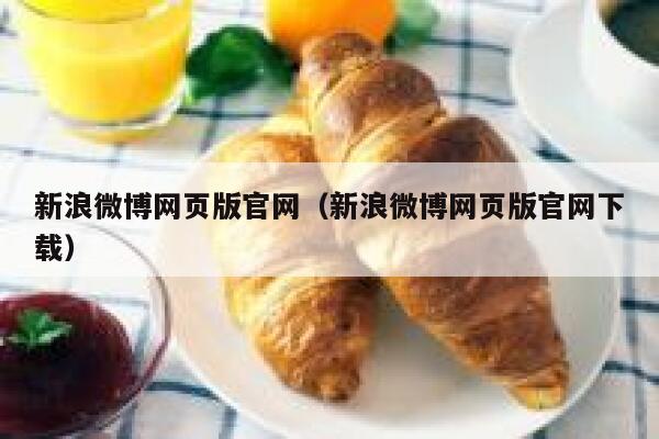 新浪微博网页版官网（新浪微博网页版官网下载） 第1张