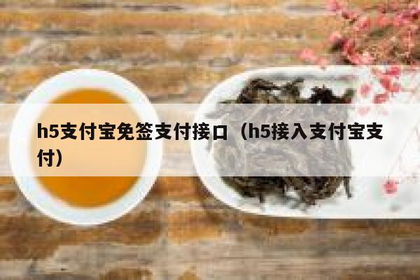 h5支付宝免签支付接口（h5接入支付宝支付） 第1张