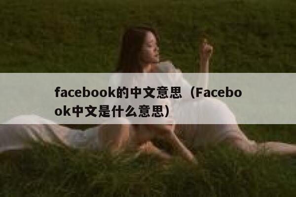 facebook的中文意思(Facebook中文是什么意思) 第1张 facebook的中文意思(Facebook中文是什么意思) 第1张