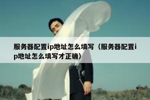 服务器配置ip地址怎么填写（服务器配置ip地址怎么填写才正确） 第1张