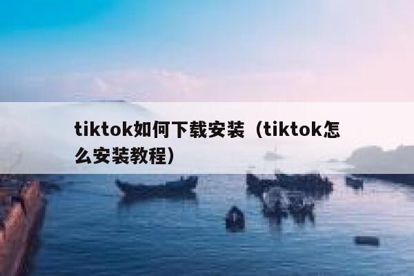tiktok如何下载安装（tiktok怎么安装教程） 第1张