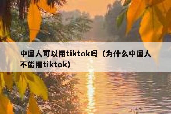 中国人可以用tiktok吗（为什么中国人不能用tiktok） 第1张