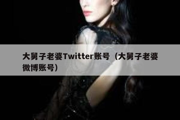 大舅子老婆Twitter账号（大舅子老婆微博账号） 第1张
