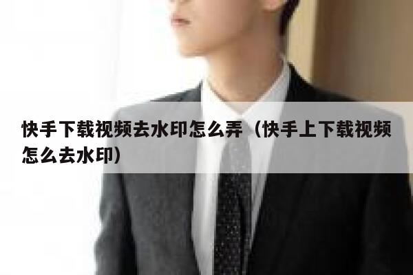 快手下载视频去水印怎么弄(快手上下载视频怎么去水印) 第1张 快手下载视频去水印怎么弄(快手上下载视频怎么去水印) 第1张