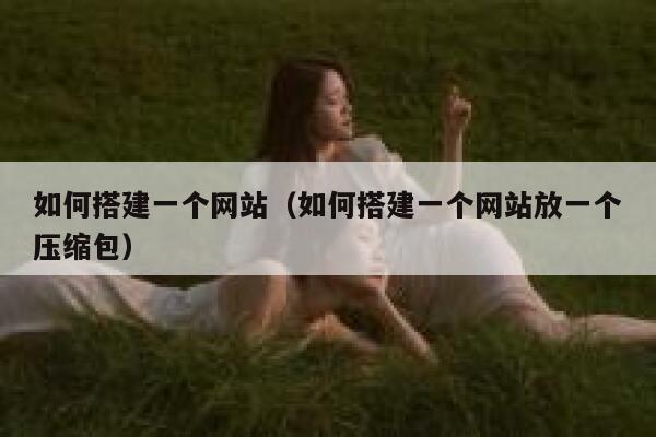 如何搭建一个网站（如何搭建一个网站放一个压缩包） 第1张