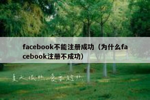 facebook不能注册成功(为什么facebook注册不成功) 第1张 facebook不能注册成功(为什么facebook注册不成功) 第1张