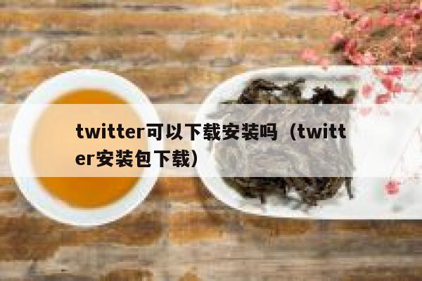 twitter可以下载安装吗（twitter安装包下载） 第1张