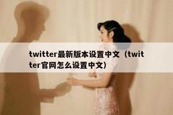 twitter最新版本设置中文（twitter官网怎么设置中文） 第1张