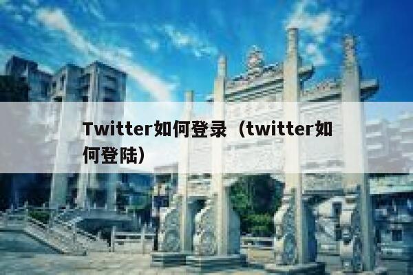 Twitter如何登录（twitter如何登陆） 第1张
