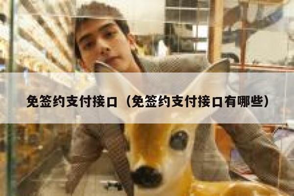免签约支付接口（免签约支付接口有哪些） 第1张