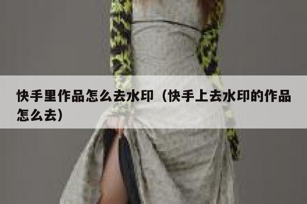 快手里作品怎么去水印（快手上去水印的作品怎么去） 第1张