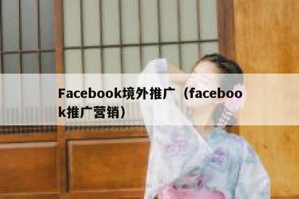 Facebook境外推广（facebook推广营销） 第1张
