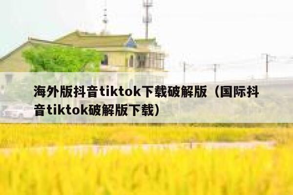 海外版抖音tiktok下载破解版（国际抖音tiktok破解版下载） 第1张