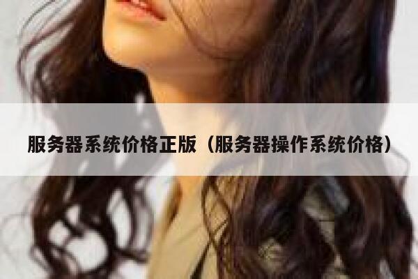 服务器系统价格正版（服务器操作系统价格） 第1张