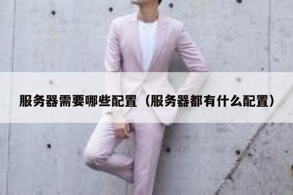 服务器需要哪些配置（服务器都有什么配置） 第1张