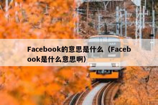 Facebook的意思是什么（Facebook是什么意思啊） 第1张
