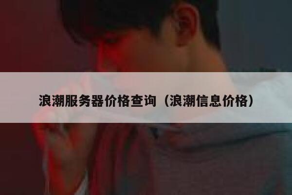 浪潮服务器价格查询（浪潮信息价格） 第1张