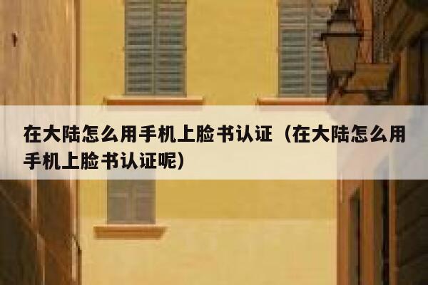 在大陆怎么用手机上脸书认证(在大陆怎么用手机上脸书认证呢) 第1张 在大陆怎么用手机上脸书认证(在大陆怎么用手机上脸书认证呢) 第1张