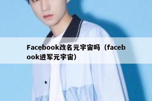 Facebook改名元宇宙吗（facebook进军元宇宙） 第1张