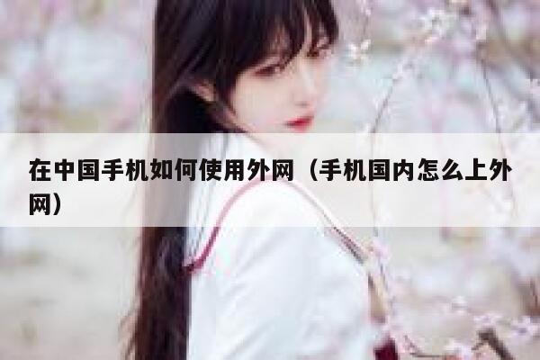 在中国手机如何使用外网（手机国内怎么上外网） 第1张