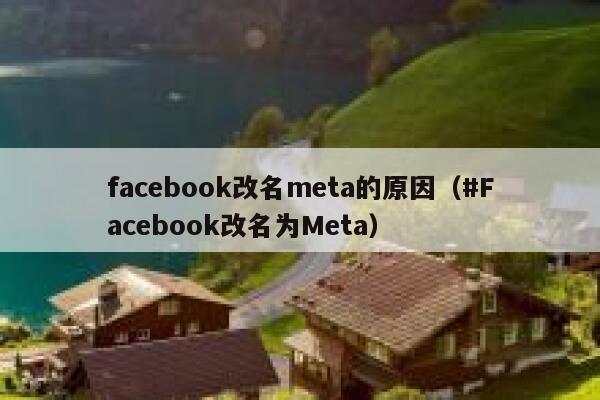 facebook改名meta的原因（#Facebook改名为Meta） 第1张