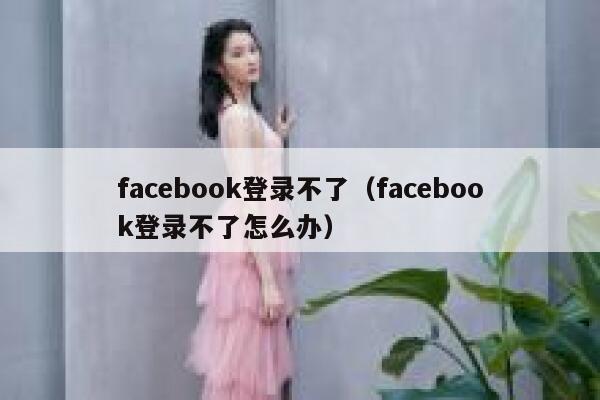 facebook登录不了（facebook登录不了怎么办） 第1张