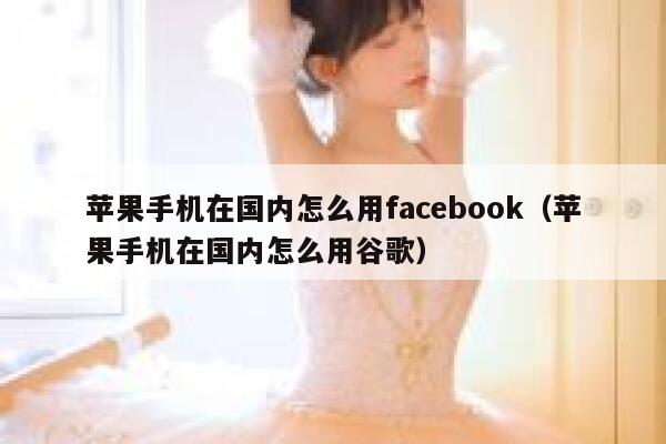 苹果手机在国内怎么用facebook（苹果手机在国内怎么用谷歌） 第1张
