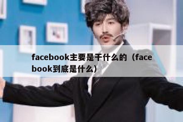 facebook主要是干什么的（facebook到底是什么） 第1张