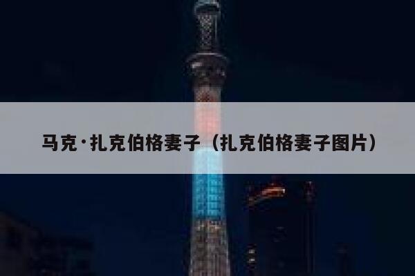 马克·扎克伯格妻子（扎克伯格妻子图片） 第1张