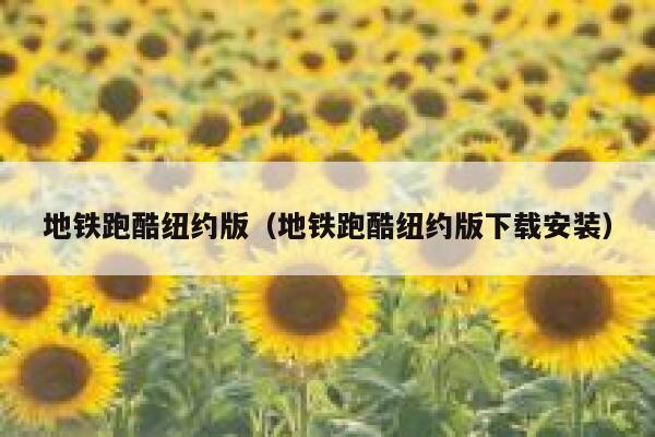 地铁跑酷纽约版（地铁跑酷纽约版下载安装） 第1张