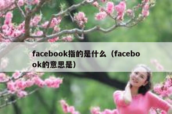 facebook指的是什么（facebook的意思是） 第1张