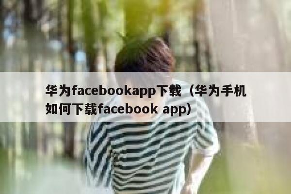 华为facebookapp下载（华为手机如何下载facebook app） 第1张