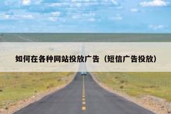 如何在各种网站投放广告（短信广告投放） 第1张