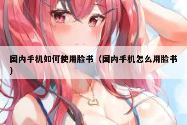 国内手机如何使用脸书（国内手机怎么用脸书） 第1张