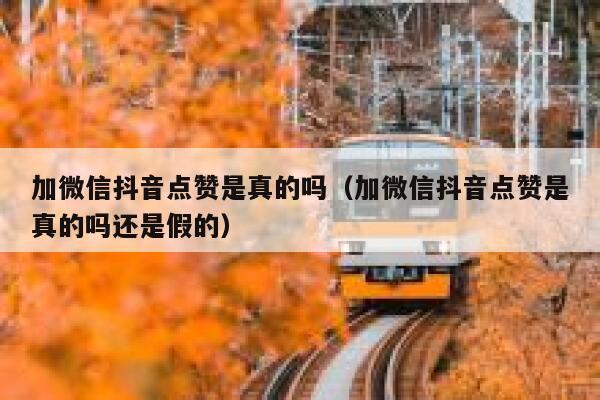 加微信抖音点赞是真的吗（加微信抖音点赞是真的吗还是假的） 第1张